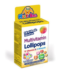 Aktar Multivitamin Lollipops Aromasız Yetişkin Vitamin 7 Adet