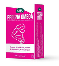 Nbl Pregna Omega Aromasız Yetişkin Vitamin 30 Kapsül