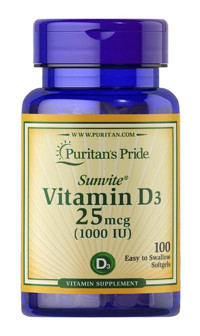 Puritan'S Pride Vitamin D3 Aromasız Yetişkin Vitamin 100 Kapsül