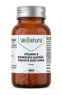 Venatura Vitamin B Kompleks Aromasız Yetişkin Vitamin 30 Kapsül