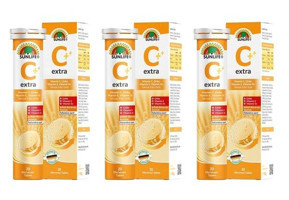 Sunlife Vitamin C Extra Şeftali Yetişkin Vitamin 3x20 Tablet