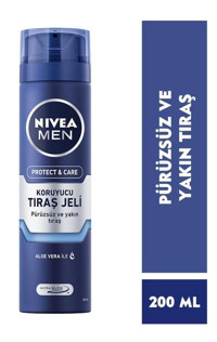 Nivea Men Protect & Care Seyahat Boyu Hassas Ciltler İçin Tıraş Köpüğü 200 ml