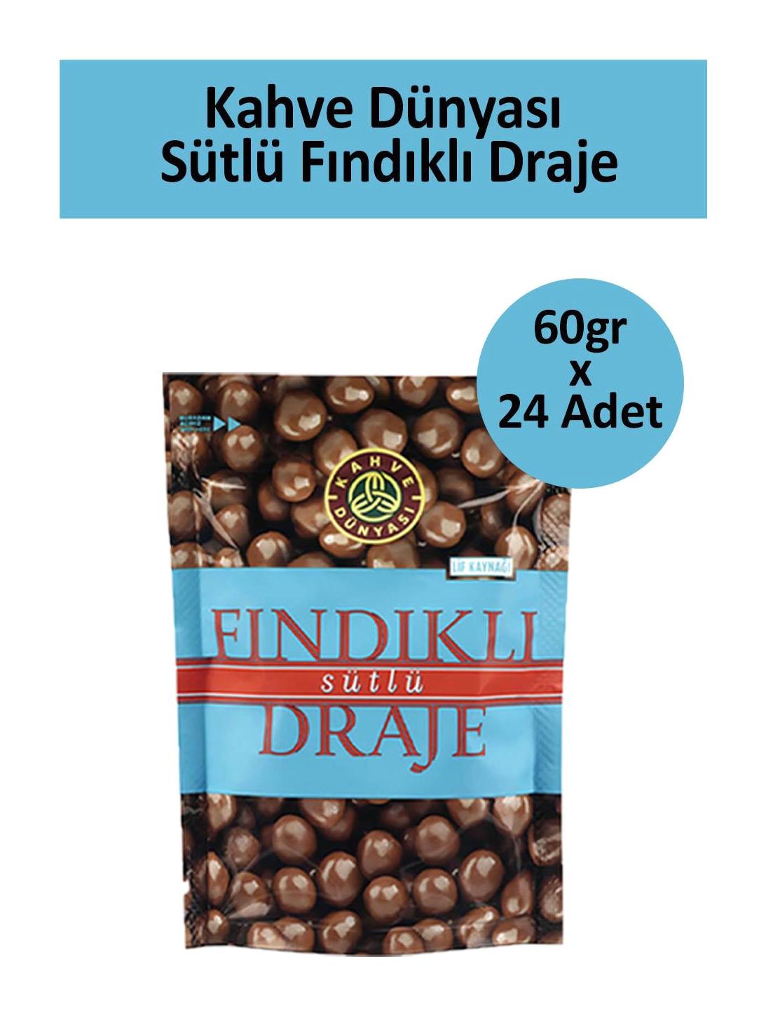 Kahve Dünyası Draje Fındıklı Çikolata 24x60 gr