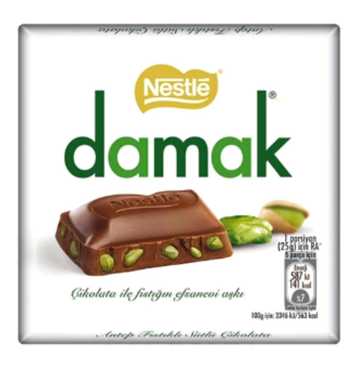 Nestle Damak Antep Fıstıklı Çikolata 144x60 gr