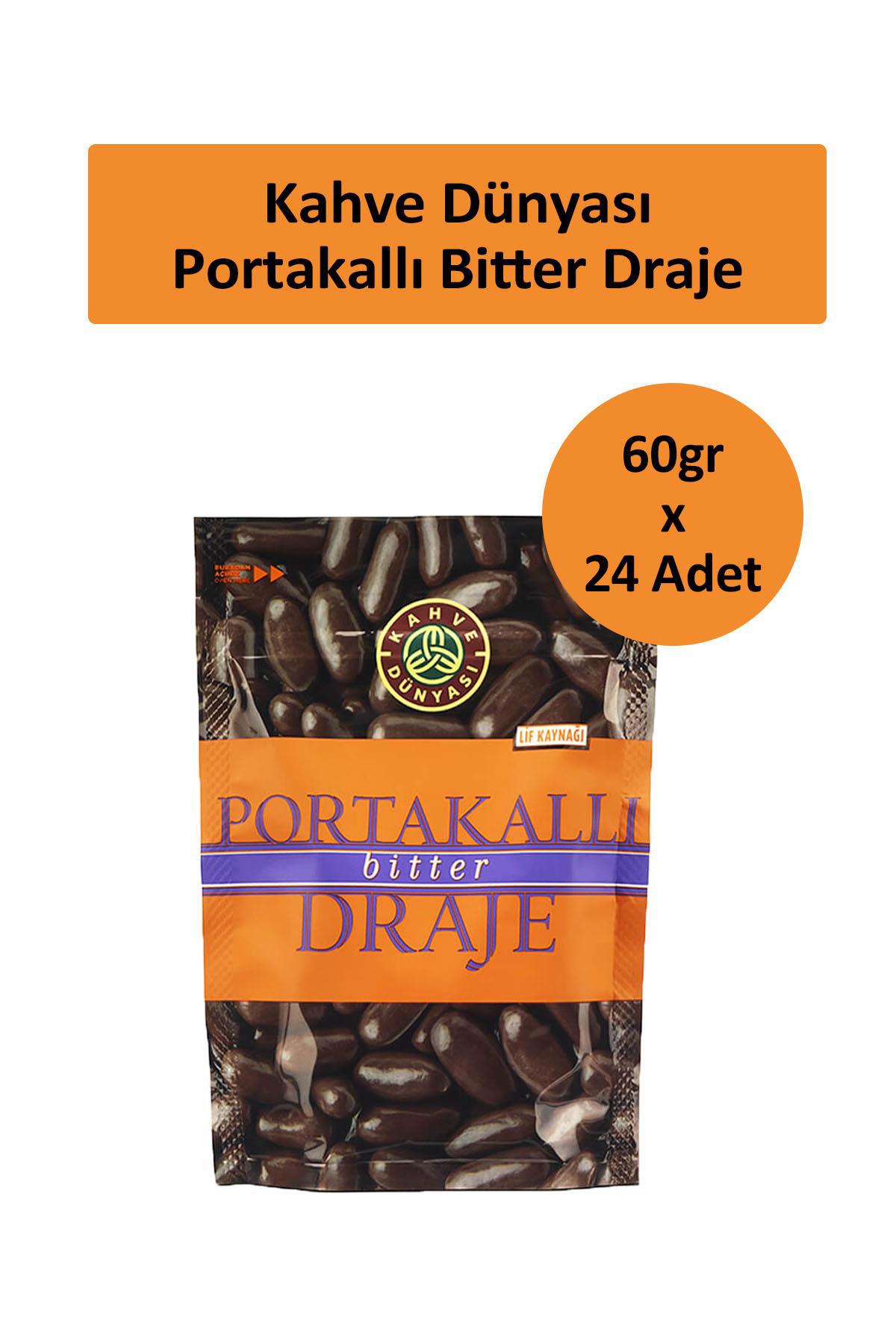 Kahve Dünyası Draje Bitter Portakallı Çikolata 24x60 gr