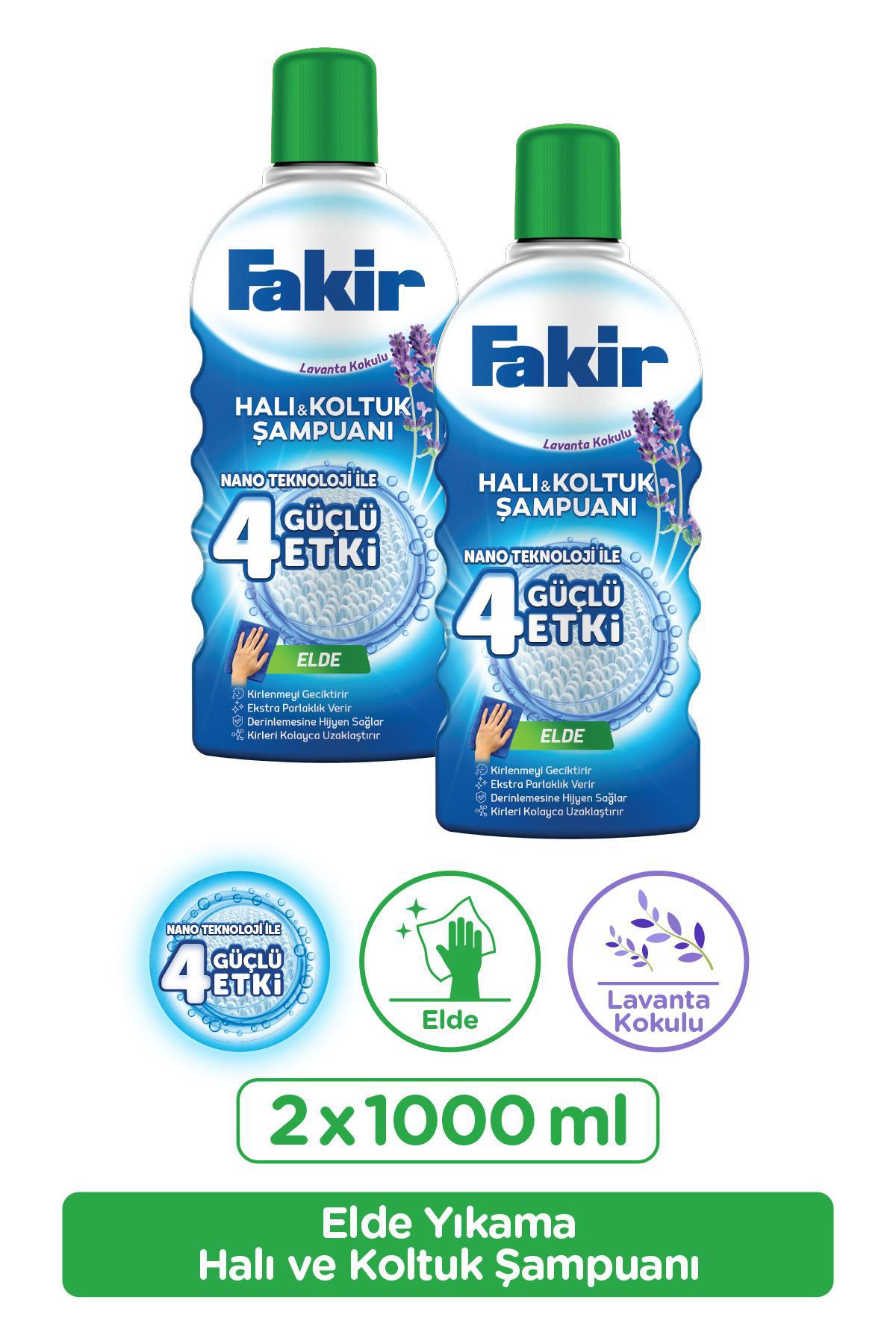 Fakir Nano Teknolojili Lavantalı Elde Yıkama Halı Şampuanı 2 x 1 lt