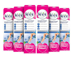 Veet Professional Promo Hassas Ciltler İçin Koltuk Altı Bacak Genital Bölge Kadın Tüy Dökücü Krem 6X200 ml