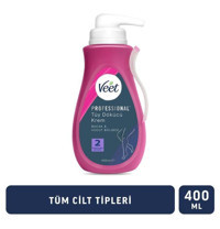 Veet Professional Tüm Ciltler İçin Koltuk Altı Bacak Genital Bölge Kadın Tüy Dökücü Krem 400 ml