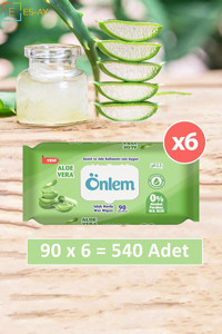 Önlem Aleo Vera 90 Yaprak 6'lı Paket Islak Mendil