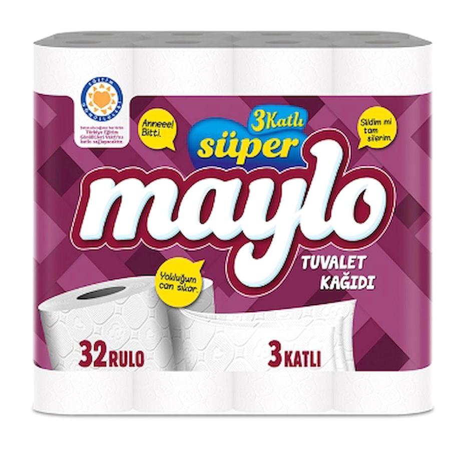 Maylo 3 Katlı 128'li Tuvalet Kağıdı