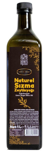 Egeye Dönüş Soğuk Sıkım Cam Sızma Zeytinyağı 1 lt