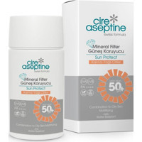 Cire Aseptine Renksiz 50 Faktör Yağlı Ciltler İçin Mineral Filtreli Yağsız Yüz Güneş Kremi 50 ml