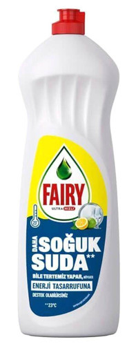 Fairy Soğuk Suda Etkili Limon Kokulu Sıvı El Bulaşık Deterjanı 2x1 lt