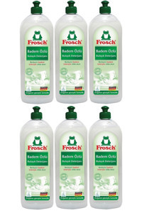 Frosch Cilt Dostu Badem Kokulu Sıvı El Bulaşık Deterjanı 6x750 ml