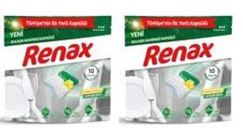 Renax Hepsi Bir Arada Tablet Bulaşık Makinesi Deterjanı 20 Adet