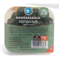 Marmarabirlik Piknik Tuzlu Salamura Siyah Zeytin Paket 20 gr