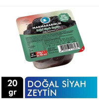 Marmarabirlik Piknik Tuzlu Salamura Siyah Zeytin Paket 48x20 gr