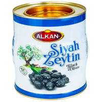 Alkan Az Tuzlu Salamura Siyah Zeytin Teneke 2 kg