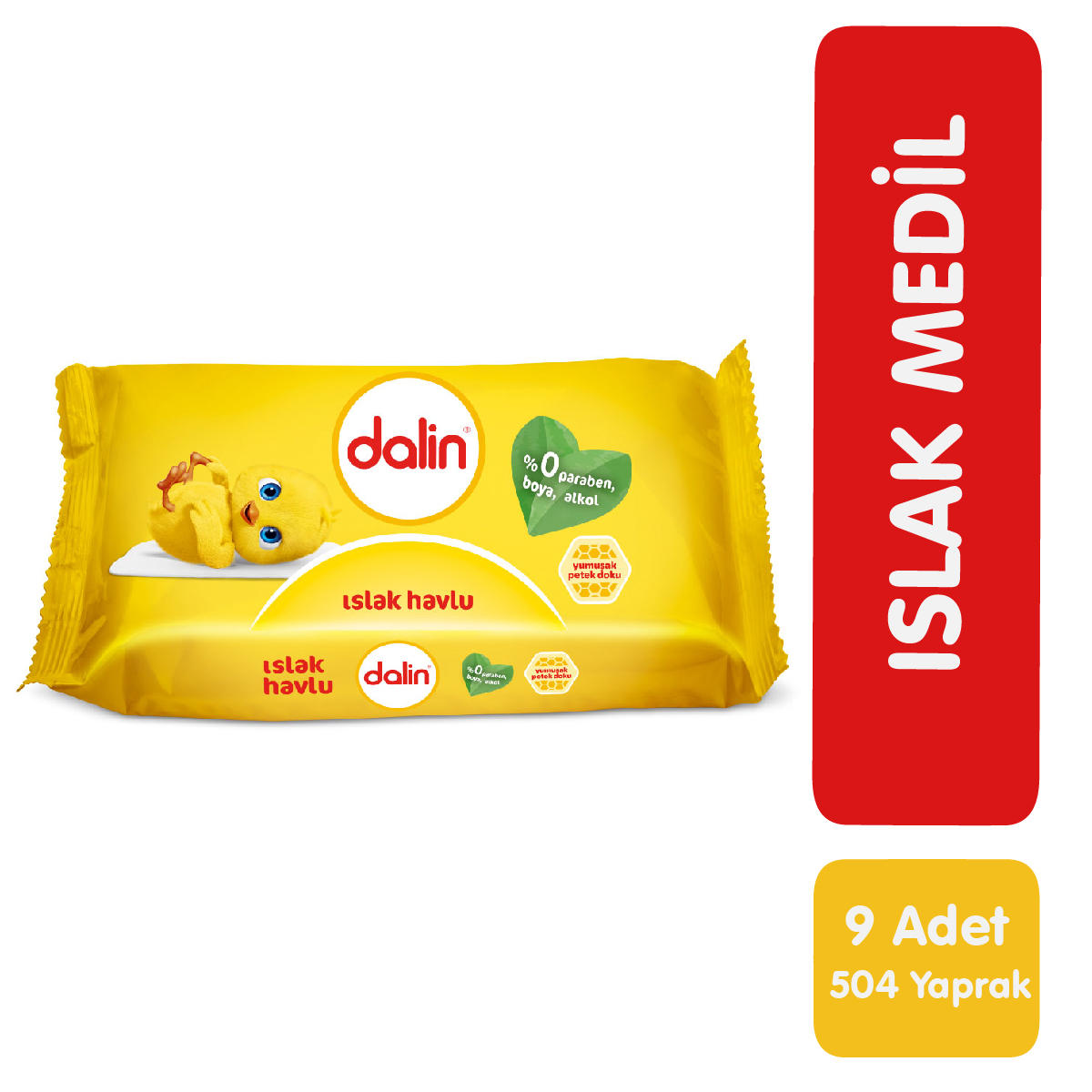 Dalin 56 Yaprak 9'lu Paket Islak Mendil