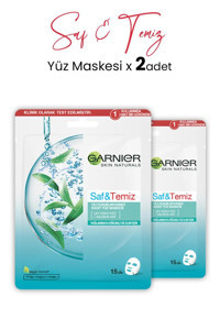 Garnier Saf & Temiz Kağıt Yüz Maskesi 2x23 gr