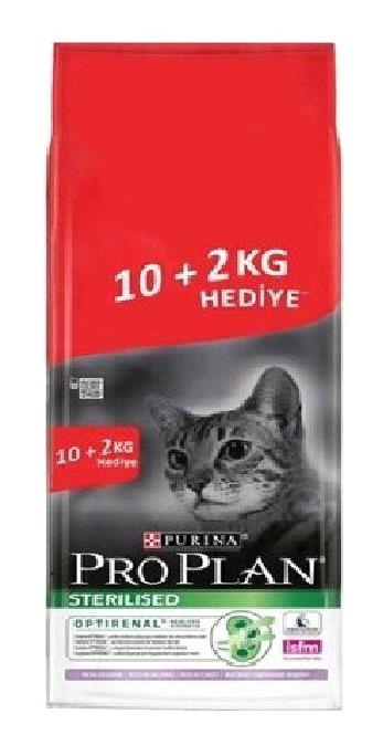 Pro Plan Hindili Kısırlaştırılmış Tahıllı Yetişkin Kedi Maması 10 + 2 kg