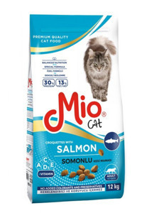 Mio Somonlu Tahıllı Yetişkin Kedi Maması 12 kg