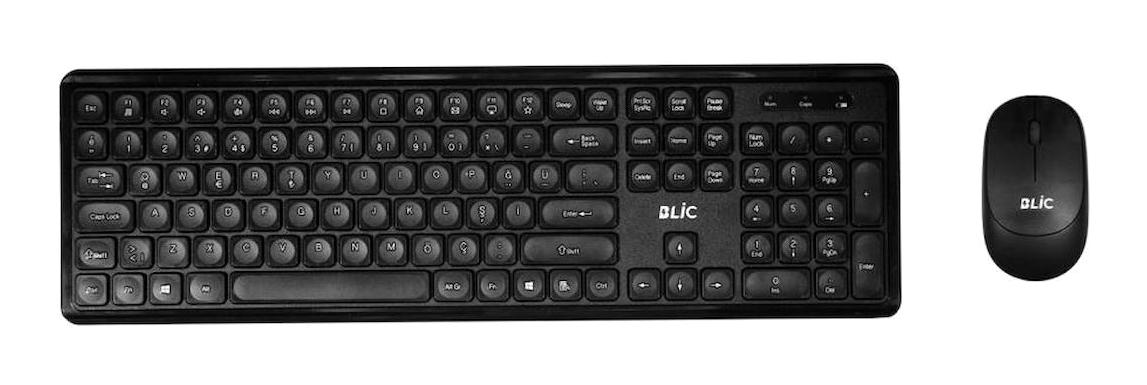 Blic Combo BKB-2 Siyah Kablosuz Klavye Mouse Seti