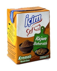 İçim Şef Kajun Baharatlı Yemeklik Krema 2x200 ml