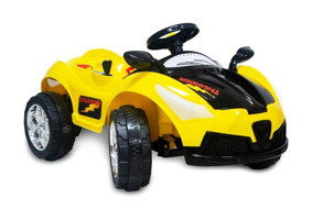 Uj Toys Thunder 12 V Üstü Açık Tek Kişilik Akülü Araba Sarı