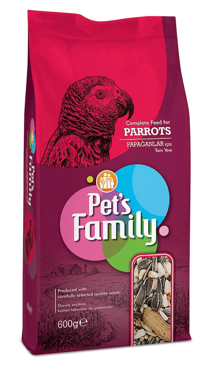 Pet's Family Kabuklu Karışık Vitaminli Papağan Yemi 600 gr