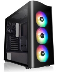 Thermaltake CA-1M8-00M1WN-00 RGB 3 Fanlı Siyah Dikey Kullanım ATX Oyuncu Bilgisayar Kasası