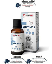 Supra Vet Biotine D Vitamini C Vitamini B Vitamini Hamile Köpekler İçin Tüy Sağlığı İçin 100 ml Sıvı Köpek Vitamini