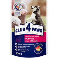 Club4Paws Premium Tavuk Aromalı Jöleli Yavru Köpek Maması 100 gr Tekli