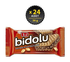 Eti Bidolu Yer Fıstıklı Gofret 24x36 gr