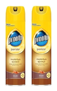 Pronto Mobilya Cilası Sprey Ahşap Temizleyici 2x300 ml