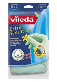 Vileda Extra Sensation Yeşil Small 1 Çift Temizlik Eldiveni