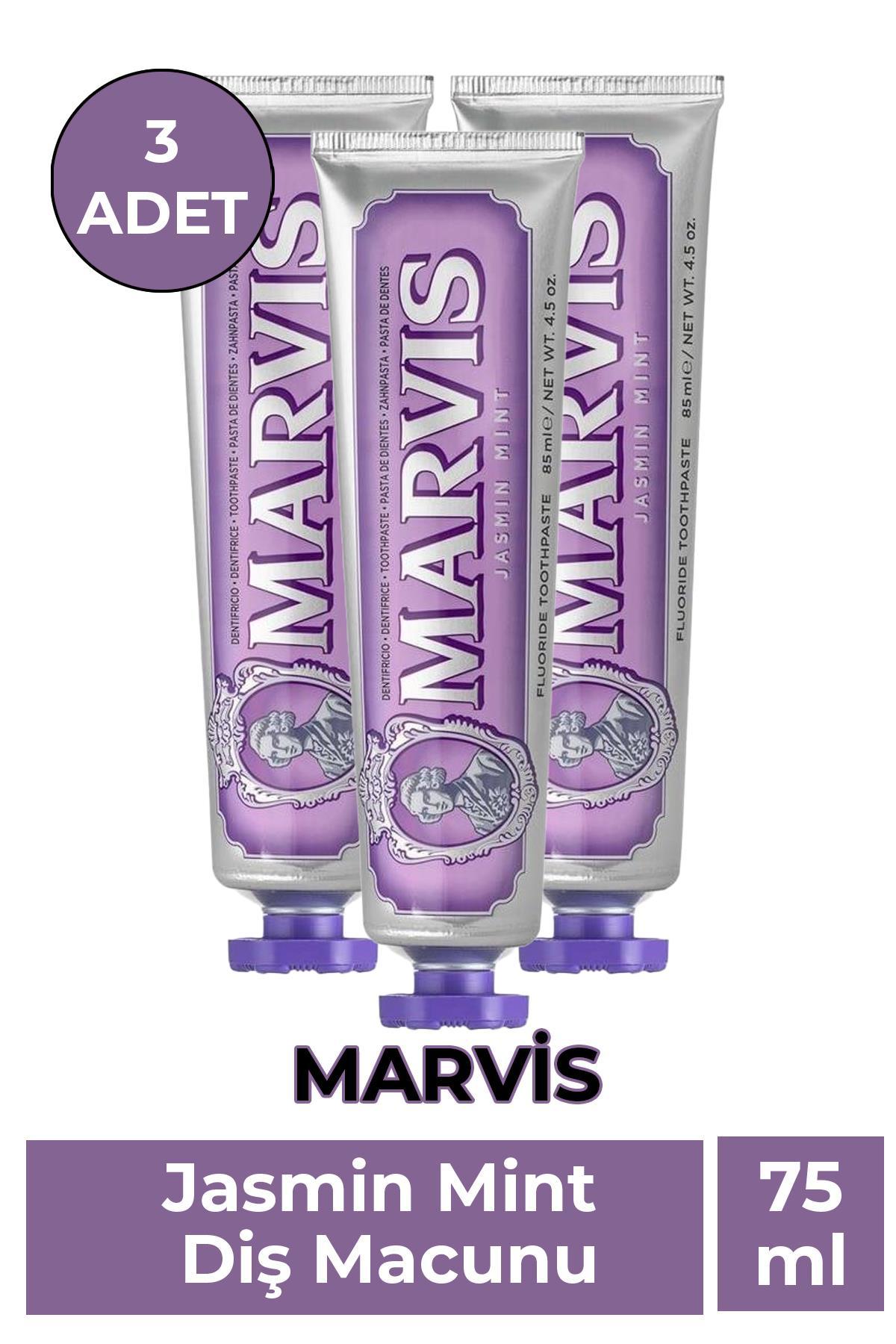 Marvis Jasmin Mint Çiçek Özlü Florürlü Diş Macunu 3x85 ml