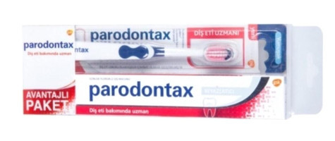 Parodontax Tam Koruma Naneli Organik Florürlü Diş Macunu 80 ml + Paradontax Diş Fırçası