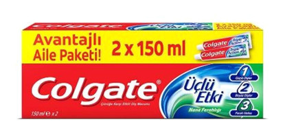 Colgate Üçlü Etki Naneli Florürlü Diş Macunu 12x125 ml