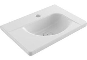 Bocchi 1015-001-0126 Klasik Tekli 45 cm Seramik Tezgah Üstü Lavabo Beyaz