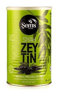 Şems Siyah Zeytin Teneke 900 gr