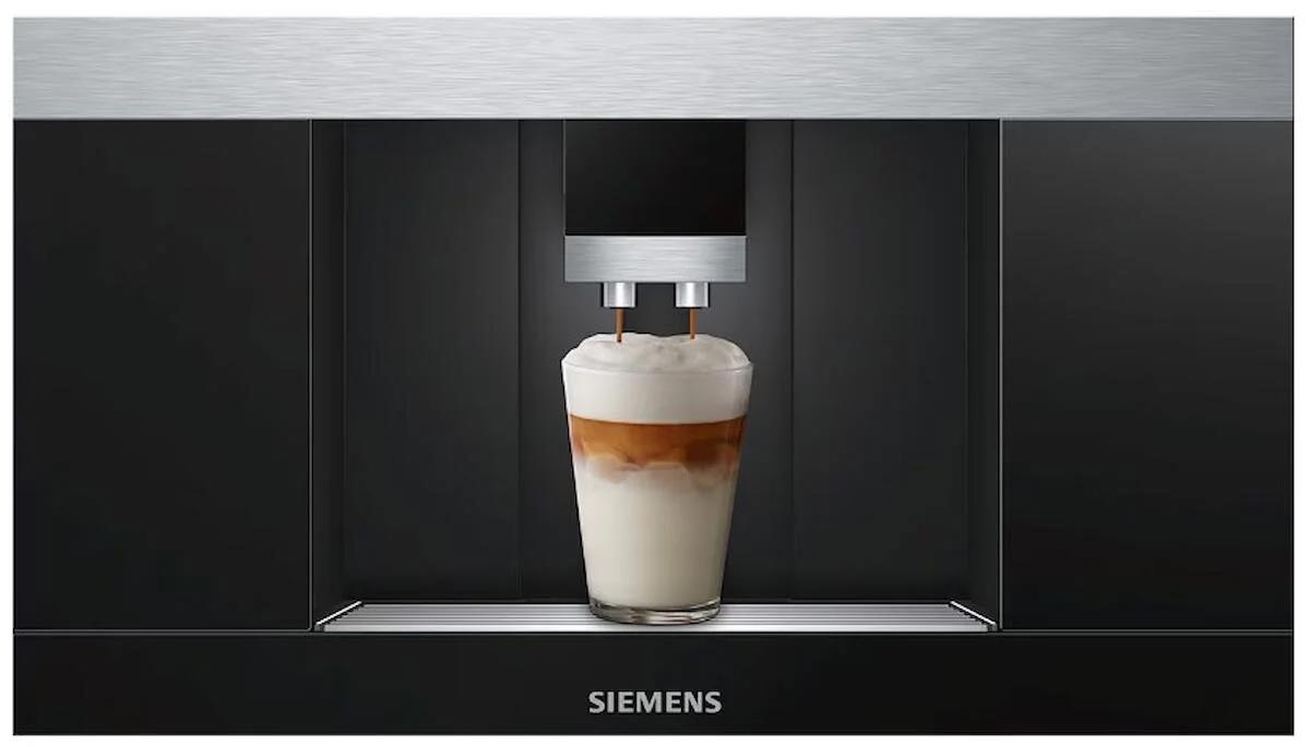 Siemens CT636LES6 1600 W Çelik Kapsülsüz Öğütücülü Tam Otomatik Espresso Makinesi Siyah