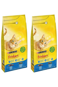 Friskies Somon Sebze Aromalı Tahıllı Yetişkin Kedi Maması 2x1.7 kg