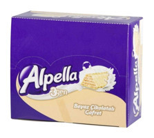 Alpella 3gen Beyaz Çikolatalı Gofret 28 gr