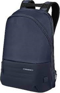 Samsonite KH8-41-001 Düz İki Gözlü Polyester 14.1 inç Sırt Çantası Laptop Çantası Lacivert