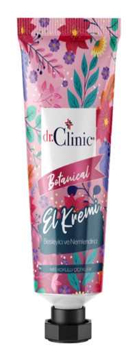 Dr. Clinic Botanical Gliserinli Kuru Ciltler Organik Parfümsüz El Kremi 30 ml