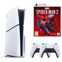 Sony Playstation 5 Slim Standart Edition 1 TB 2 Dualsense Kollu Oyun Konsolu + Spider-Man 2 Oyun