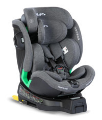 Kraft Dune Fix I-Size Isofix 360 Derece 0-36 kg Yatabilen Çift Yönlü Oto Koltuğu Gri