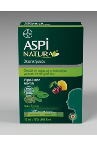 Bayer Aspi Natura Yetişkin Limon-Vişne16x10 ml