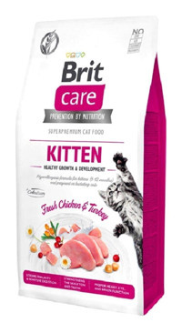 Brit Care Tavuk Aromalı-Hindi Etli Yavru Kuru Kedi Maması 2 kg